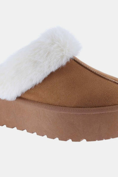 Fur Trim Slippers