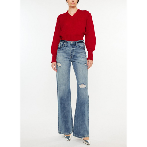 Kan Can High Waist Bootcut Jeans