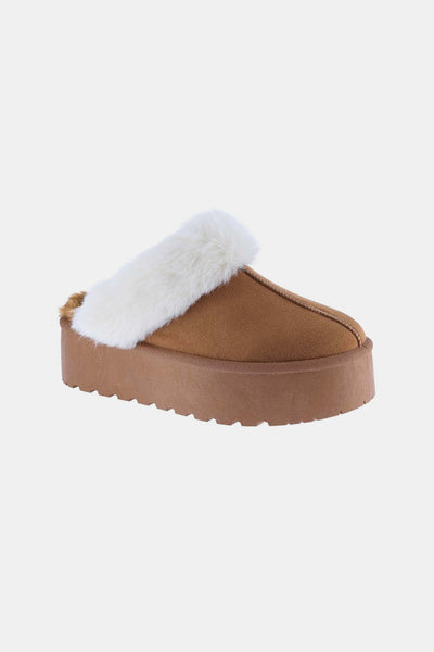 Fur Trim Slippers